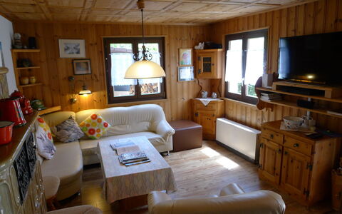Chalet Walliserträumli (Bet410): Furniture, Picture Frame, Table, Couch, Window, Plant, Wood, Building, Cabinetry, Interior Design