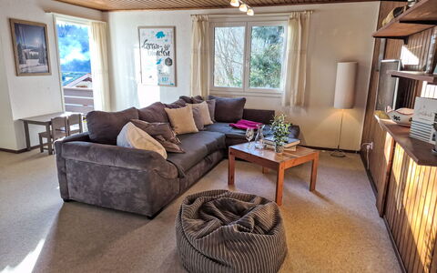 Crap Grisch: Furniture, Interior Design, Couch, Flooring, Floor, Living Room, Wood, Ceiling, Room, Apartment