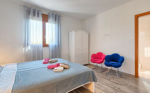 Villa Mihael: Bedroom, Furniture, Room, Property, Bed, Interior Design, Bed Sheet, Floor, Bed Frame, House