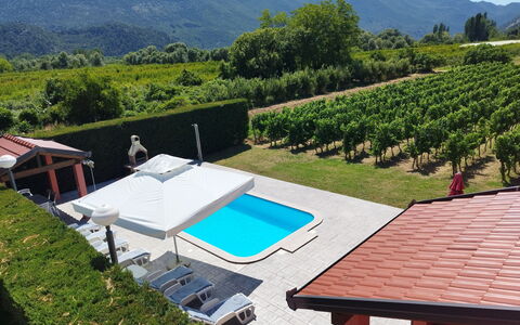 Baba Nevenka: Swimming Pool, Leisure, Umbrella, Resort, Outdoor Furniture, Eco Hotel, Recreation, Vacation, Mountain Range, Shade