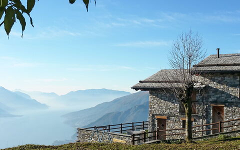 Gravedona 744: Mountain, Sky, House, Hill Station, Tree, Mountain Range, Rural Area, Hill, Landscape, Alps