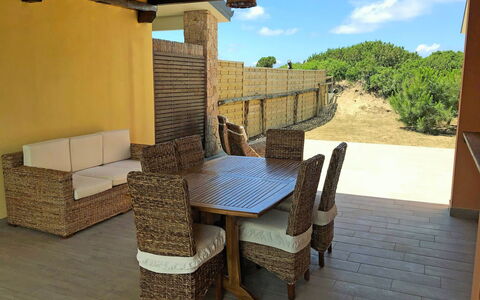 Baia delle Mimose: Property, Room, Building, Furniture, Real Estate, House, Patio, Table, Interior Design, Outdoor Table