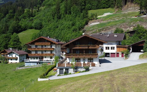Mayrhofen 832: Furniture, Table, Window, Property, Chair, Building, Outdoor Table, Outdoor Furniture, Grass, Plant