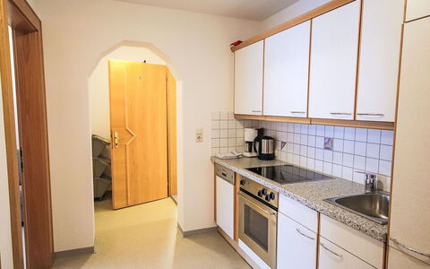 Kappl 807: Wood, Flooring, Interior Design, Floor, Ceiling, Room, Kitchen, Apartment, Countertop, Wood Stain