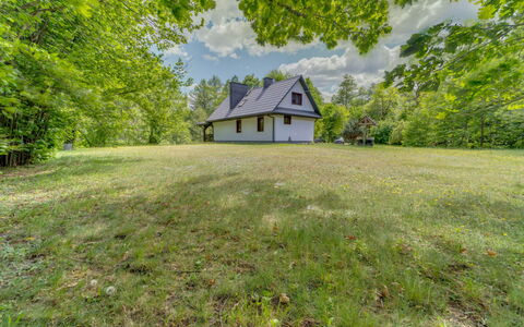 Zatylówka Dom Na Wyspie: Grass, Tree, Shrub, Grassland, Cottage, Rural Area, Land Lot, Plain, Home, Meadow