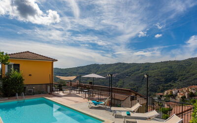 Pietrabruna 665: Cloud, Sky, Water, Building, Plant, Swimming Pool, Azure, Chair, Tree, Outdoor Furniture