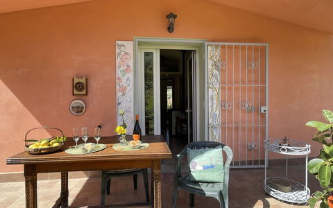 Casa dei Nonni (Imp425): Table, Property, Furniture, Building, Plant, Wood, Interior Design, House, Flooring, Floor