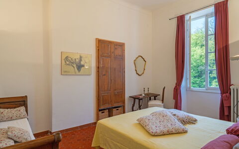 Molini di Prelà 627: Furniture, Bed, Bedroom, Interior Design, Wall, Flooring, Bed Sheet, Wood, Bedding, Floor