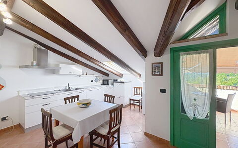 Il Ghiro: Interior Design, Flooring, Wood, Ceiling, Furniture, Floor, Room, Kitchen, Apartment, Home