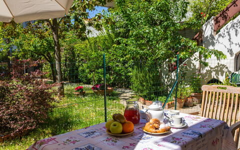 Francavilla al Mare 651: Plant, Table, Food, Furniture, Property, Tableware, Green, Chair, Outdoor Table, Tablecloth