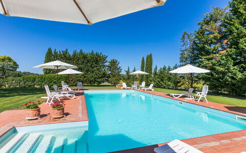 Suvereto 649: Water, Plant, Property, Umbrella, Sky, Swimming Pool, Azure, Building, Shade, Blue