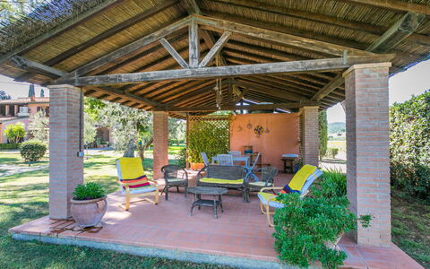 Suvereto 649: Plant, Furniture, Property, Table, Shade, Outdoor Furniture, Outdoor Table, Chair, Building, Architecture