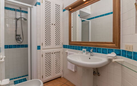 Mimosa: Mirror, Tap, Plumbing Fixture, Sink, Bathroom Sink, Property, Shower Head, Bathroom, Green, Azure