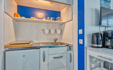 Les Sables D'Argent: Interior Design, Flooring, Floor, Furniture, Room, Apartment, Major Appliance, Countertop, Cabinetry, Kitchen