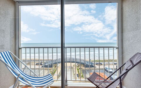 Les Sables D'Argent: Sea, Ocean, Coast, Beach, Balcony, Fence, Chair, Handrail, Aluminium