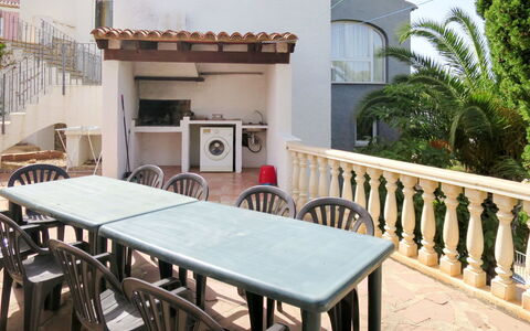 Ayora: Table, Furniture, Property, Building, Chair, Outdoor Table, Wood, Outdoor Furniture, Interior Design, Shade