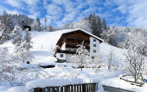 Baggenhof: Snow, Winter, House, Home, Property, Freezing, Sky, Mountain, Tree, Log Cabin