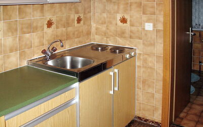 Ahligerhof (Szu216) 650.2: Countertop, Sink, Kitchen Sink, Property, Cabinetry, Kitchen, Room, Tile, Furniture, Floor