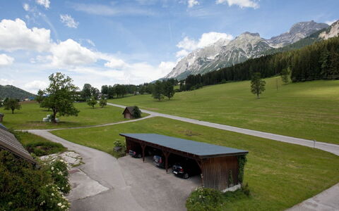 Ramsau am Dachstein 616: Plant, Landscape, Land Lot, Rural Area, Cumulus, Mountain Range, Grassland, Garden, Hill Station, Concrete