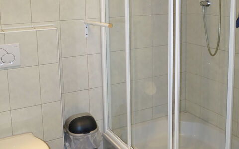 Faulhaber: Bathroom, Tile, Property, Room, Shower Door, Door, Shower, Plumbing Fixture, Glass, Floor