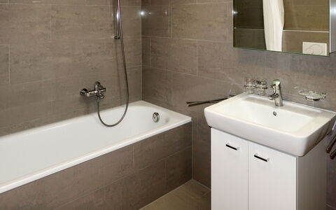 Thyon-Les Collons 628: Bathroom, Tap, Bathroom Sink, Property, Sink, Room, Plumbing Fixture, Wall, Bathroom Accessory, Tile
