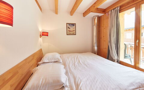 Thyon-Les Collons 628: Furniture, Property, Building, Comfort, Wood, Orange, Interior Design, House, Bed Frame, Bed