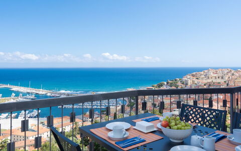 Terre Bianche: Property, Real Estate, Sky, Resort, Azure, Sea, Vacation, Building, Ocean, Apartment