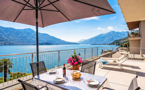 Gera Lario 618: Mountainous Landforms, Mountain, Hill, Coastal And Oceanic Landforms, Mountain Range, Furniture, Coast, Sea, Resort, Outdoor Furniture