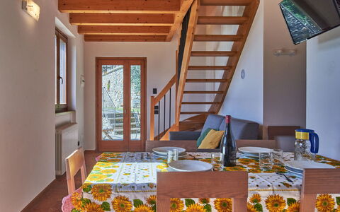Residenza la Sassicaia: Furniture, Property, Picture Frame, Azure, Wood, Lighting, Interior Design, Comfort, Floor, Flooring