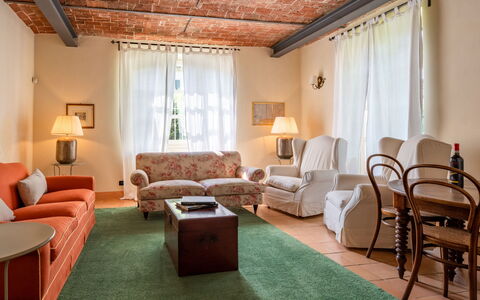 Villa Remotti: Furniture, Table, Building, Comfort, Window, Couch, Chair, Living Room, Wood, Flooring