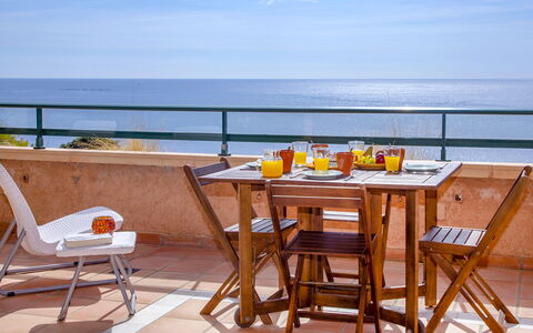 Altea 763: Furniture, Table, Room, Balcony, Vacation, Folding Chair, Chair, Outdoor Table, Sea, Outdoor Furniture