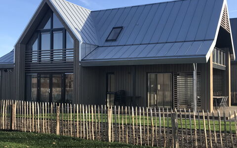 Oesterdam Resort: Home, House, Roof, Property, Siding, Building, Real Estate, Cottage, Fence, Farmhouse