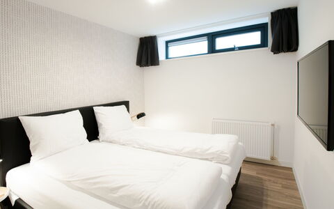 Oesterdam Resort: Furniture, Property, Comfort, Building, Wood, Textile, Bed Frame, Shade, Pillow