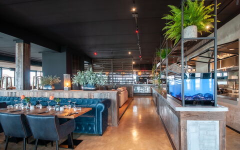 Oesterdam Resort: Light, Table, Lighting, Building, Chair, Street Light, City, Ceiling, Window, Leisure