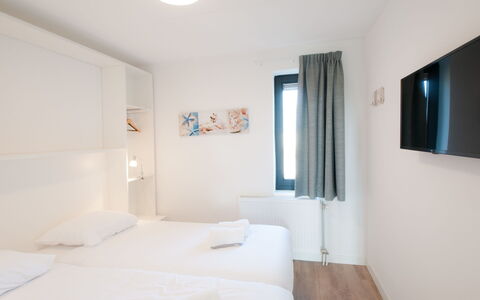 Oesterdam Resort: Room, Property, Furniture, Bed, Bedroom, Interior Design, Building, Ceiling, House, Floor