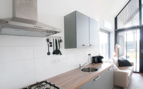 Oesterdam Resort: Property, Room, Interior Design, Countertop, Building, House, Furniture, Kitchen, Architecture, Cabinetry