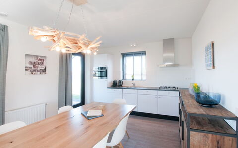 Oesterdam Resort: Room, Property, Furniture, Interior Design, Floor, Wood Flooring, Building, Ceiling, House, Dining Room
