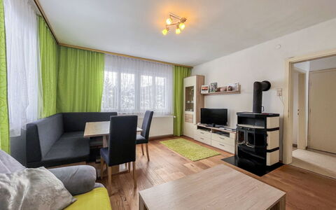Landhaus Grüne Oase: Picture Frame, Furniture, Table, Couch, Plant, Wood, Curtain, Interior Design, Living Room, Yellow