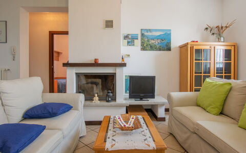 Casa Bel Sit: Living Room, Room, Furniture, Property, Interior Design, Building, Table, House, Coffee Table, Wall