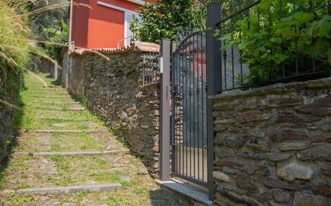 Casa Bel Sit: Wall, Stone Wall, Property, Iron, Brickwork, Fence, House, Tree, Landscape, Handrail