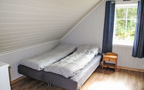Laksevågen: Wood, Flooring, Floor, Bedroom, Bed, Bed Sheet, Bedding, Linens, Room, Wood Flooring