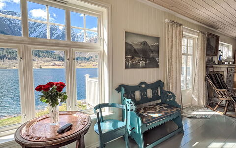 Villa Esefjord: Furniture, Plant, Property, Table, Window, Building, Flowerpot, Houseplant, Floor, Interior Design