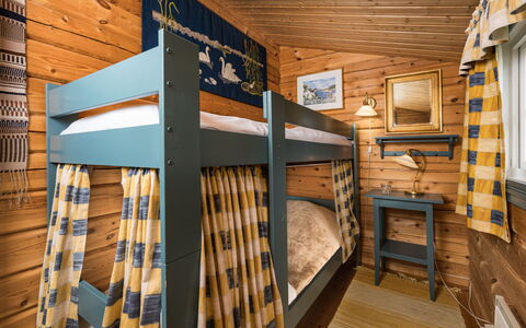 Fjellro: Wood, Interior Design, Furniture, Ceiling, Bedroom, Wood Stain, Floor, Home, Bunk Bed, Bed