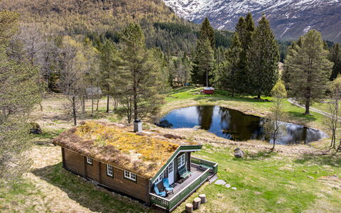 Fjellro: Natural Landscape, Landscape, House, Cottage, Highland, Rural Area, Hut, Mountain Range, Valley, Hill Station