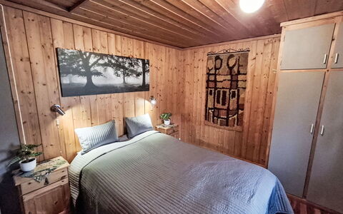 Midtholmen: Bedroom, Wood, Bed, Flooring, Interior Design, Bed Sheet, Floor, Furniture, Bedding, Room