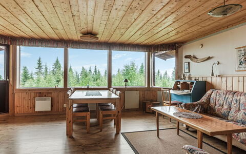 Högvallen Emma Elden: Furniture, Table, Window, Wood, Interior Design, Shade, Living Room, Floor, Couch, Wood Stain
