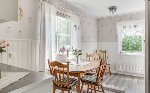 Björkebo: Table, Plant, Furniture, Property, Chair, Window, Wood, Interior Design, Cabinetry, Rectangle