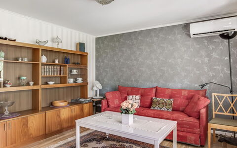 Björkebo: Brown, Furniture, Property, Couch, Table, Shelf, Lighting, Interior Design, Wood, Floor