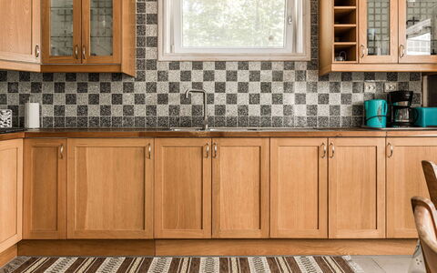 Erikstorp 145: Brown, Countertop, Cabinetry, Furniture, Property, Tap, Kitchen Sink, Kitchen, Product, Wood