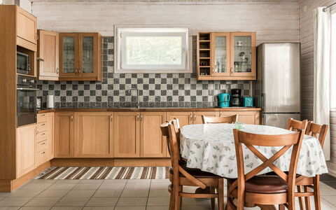 Erikstorp 145: Furniture, Property, Cabinetry, Table, Wood, Interior Design, Floor, Flooring, Kitchen, Window